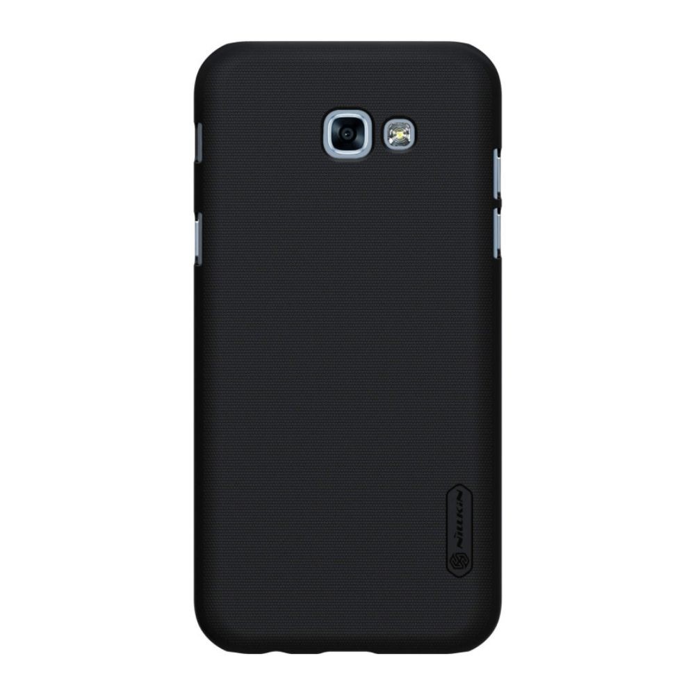 Husa Samsung Galaxy A3 2017 Nillkin Frosted Shield Negru + Folie de protectie - Image 2