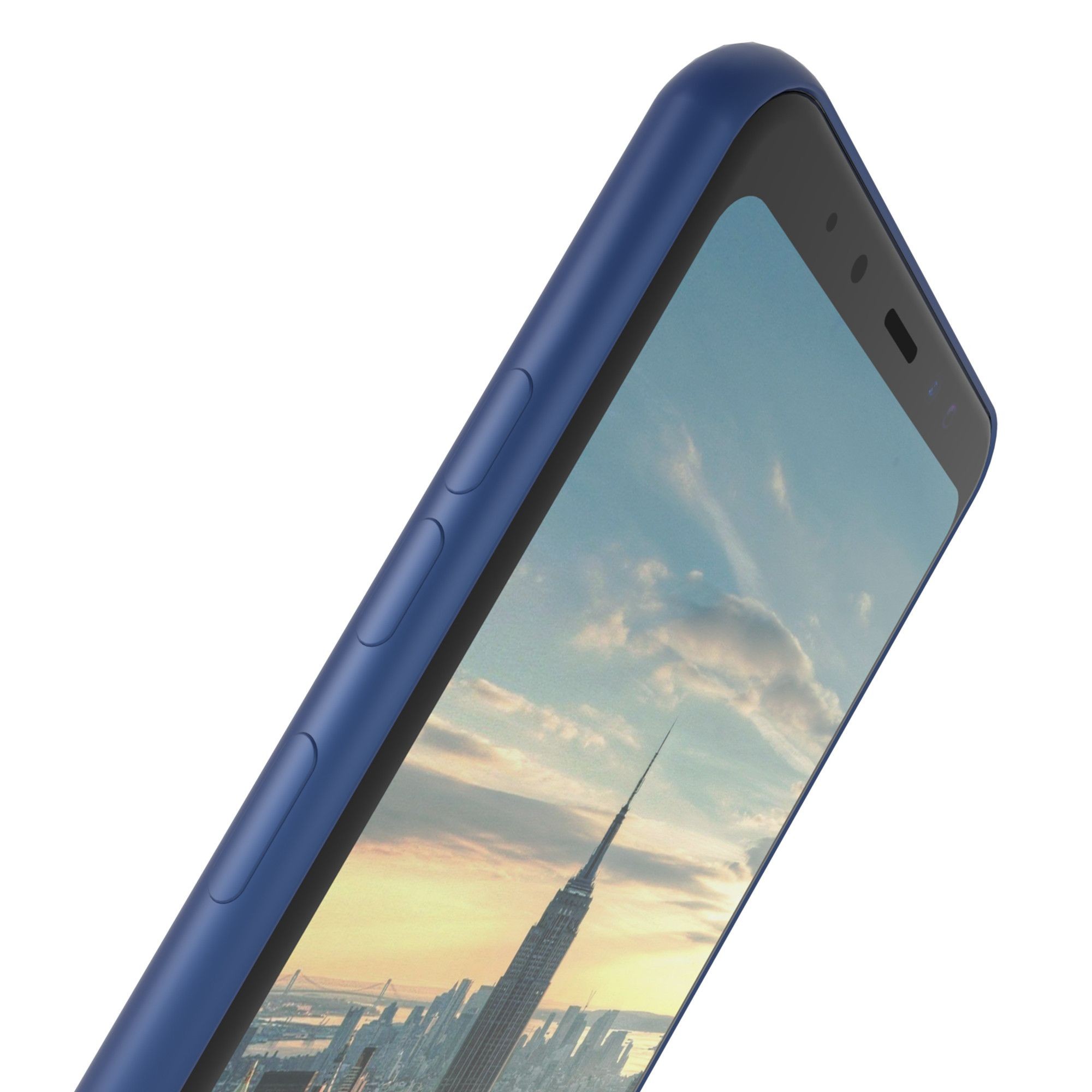 Husa Samsung Galaxy A8 2018 Luxury Case Albastru - Image 6
