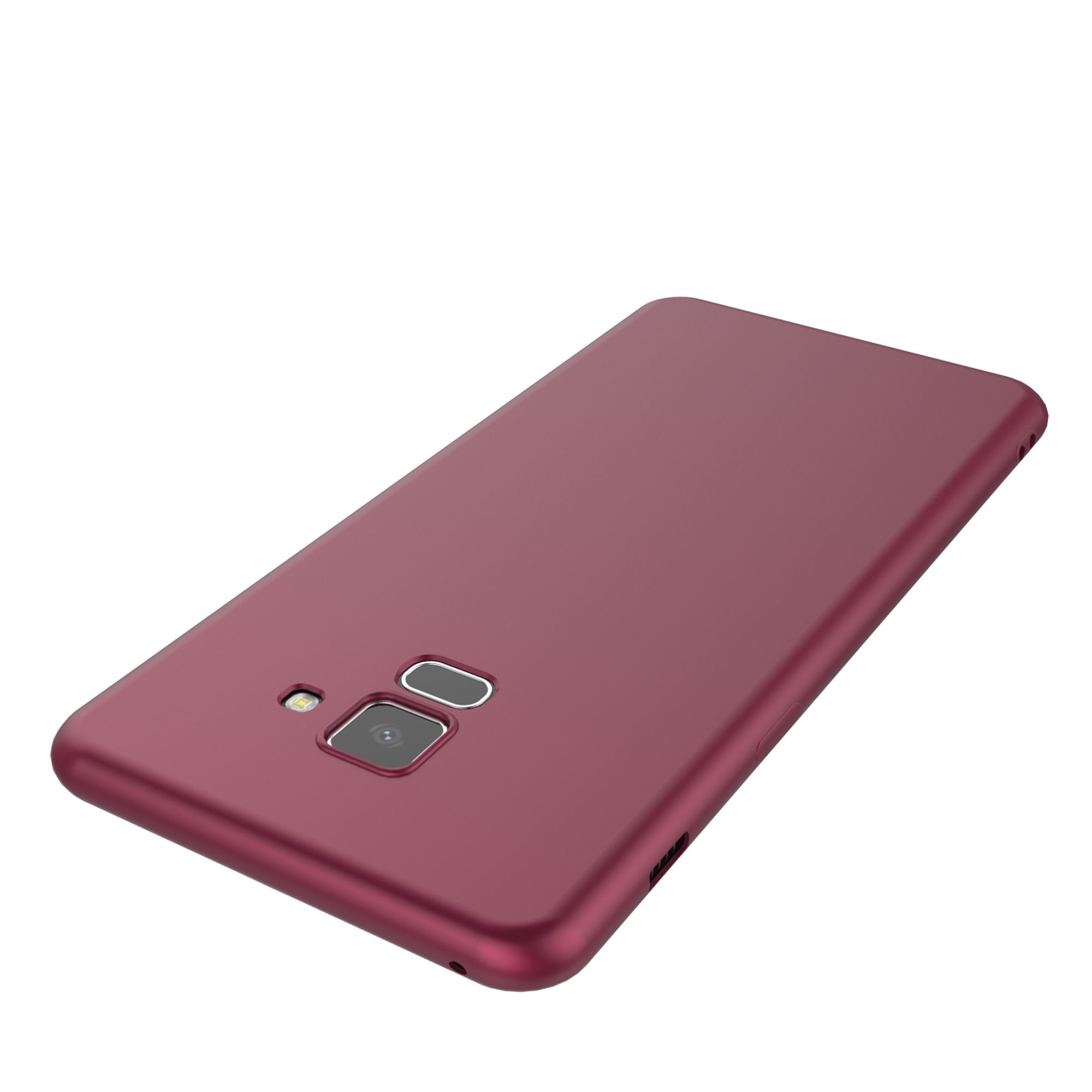 Husa Samsung Galaxy A8 2018 Luxury Case Burgundy - Image 5