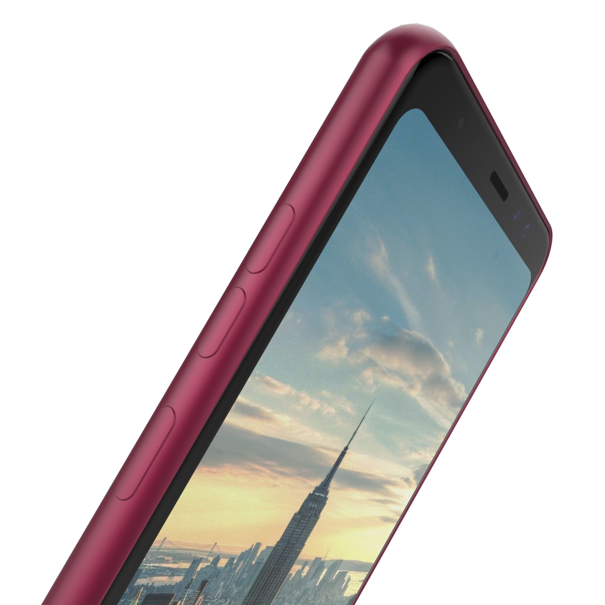 Husa Samsung Galaxy A8 2018 Luxury Case Burgundy - Image 6
