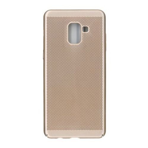 Husa Samsung Galaxy A8 2018 Ultra Slim cu aerisire Auriu - Image 3