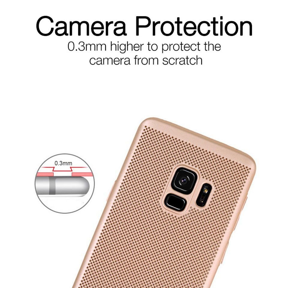 Husa Samsung Galaxy A8 2018 Ultra Slim cu aerisire Auriu - Image 4