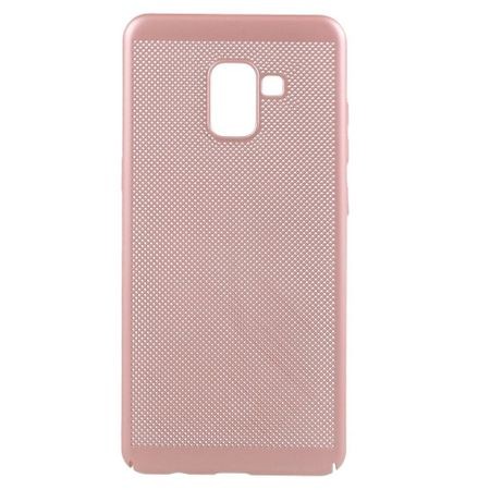 Husa Samsung Galaxy A8 2018 Ultra Slim cu aerisire Roz Auriu - Image 2