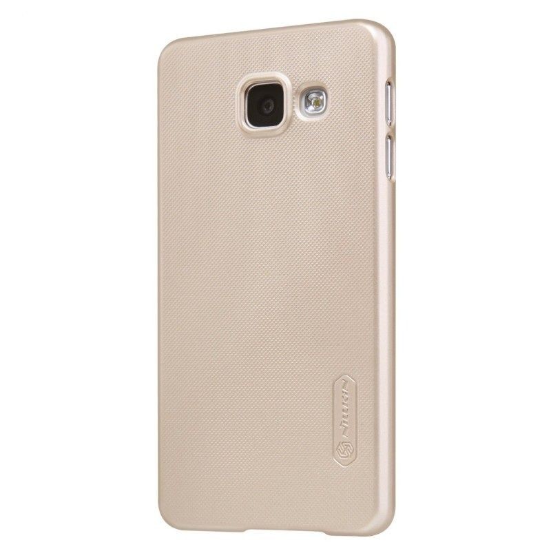 Husa Samsung Galaxy J3 2016 Nillkin Frosted Shield Auriu + Folie de protectie - Image 4