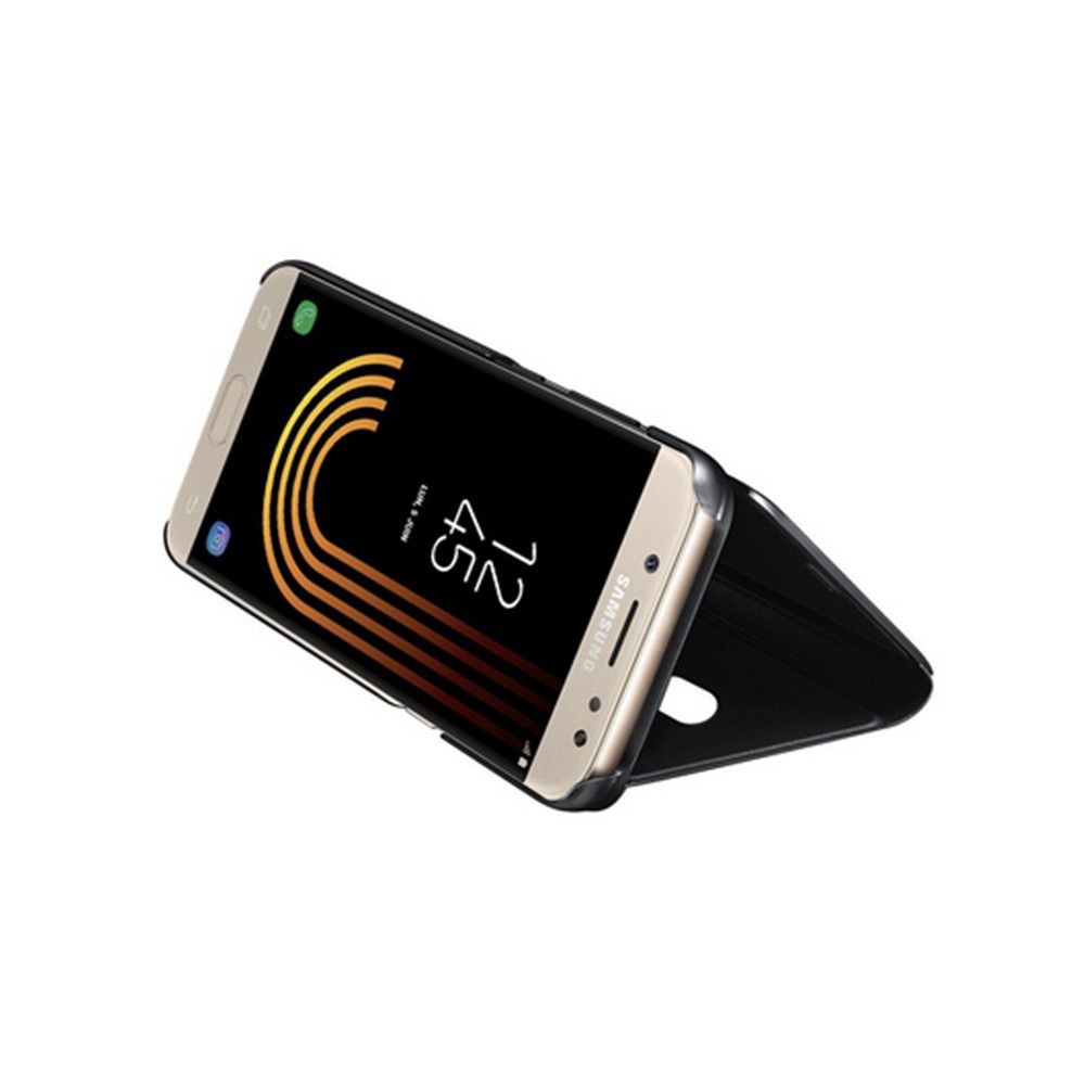 Husa Samsung Galaxy J3 2017 Flip Cover Oglinda Negru - Image 4