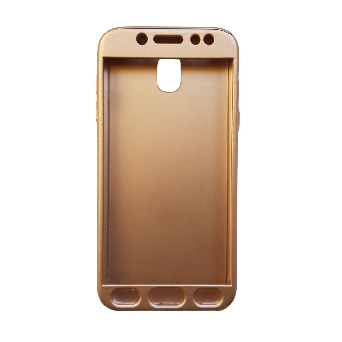 Husa Samsung Galaxy J3 2017 Full Cover 360 Auriu + Folie de protectie - Image 4