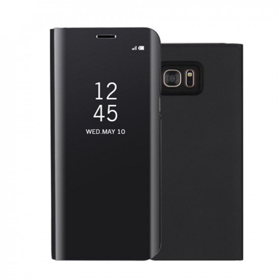 Husa Samsung Galaxy J4 Plus 2018 Flip Cover Oglinda Negru - Image 2