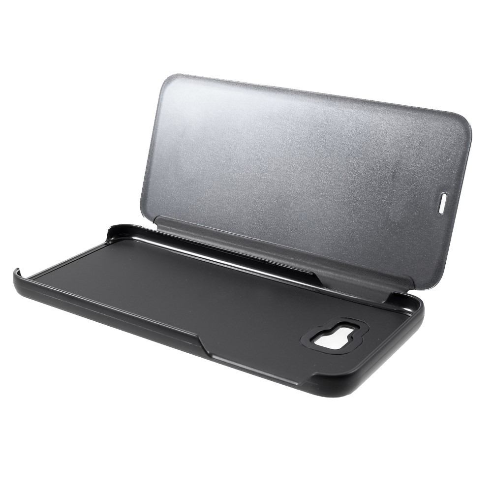 Husa Samsung Galaxy J4 Plus 2018 Flip Cover Oglinda Negru - Image 3