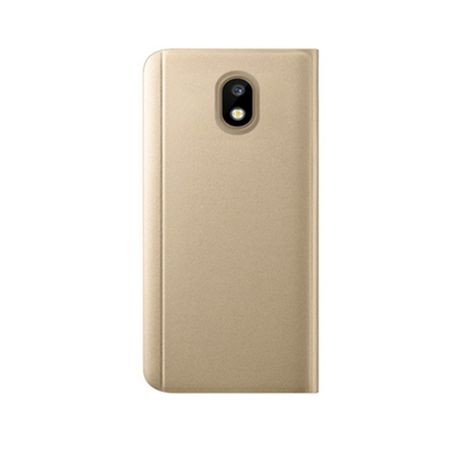 Husa Samsung Galaxy J5 2017 Flip Cover Oglinda Auriu - Image 3