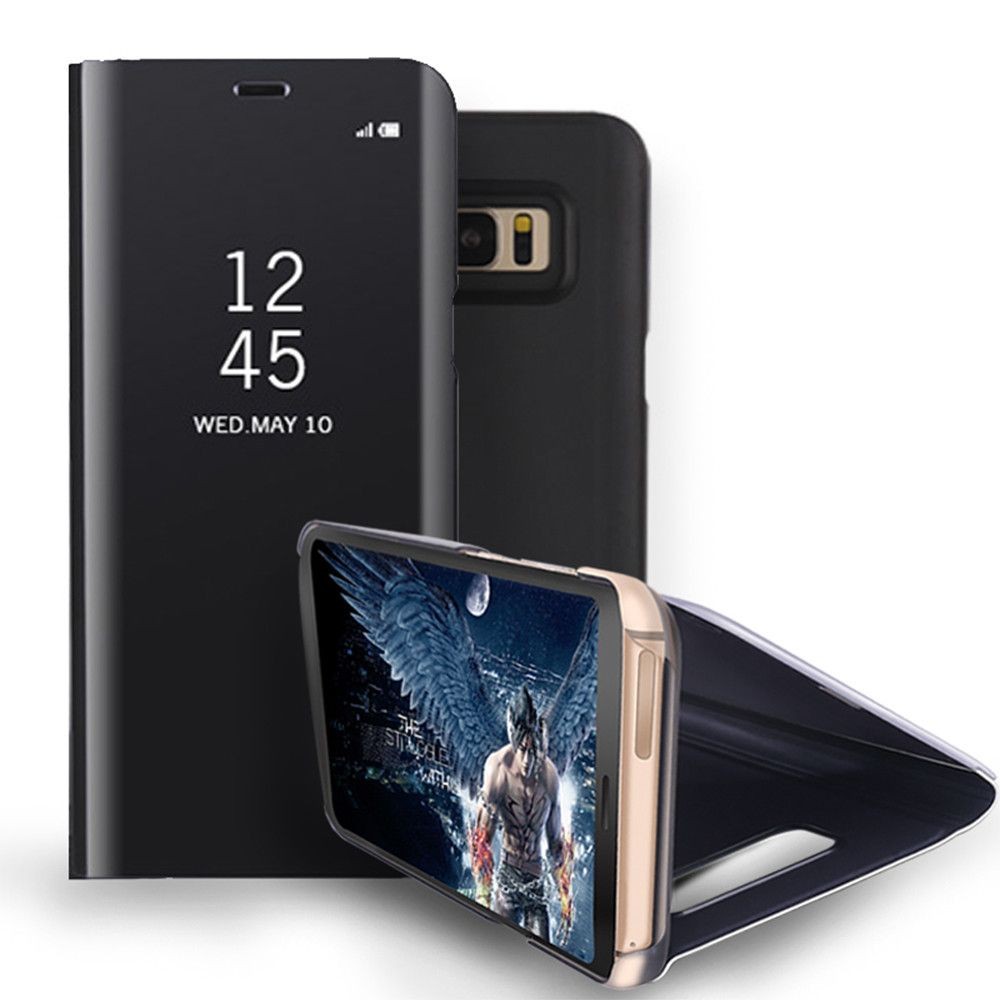 Husa Samsung Galaxy S7 Flip Cover Oglinda Negru - Image 3
