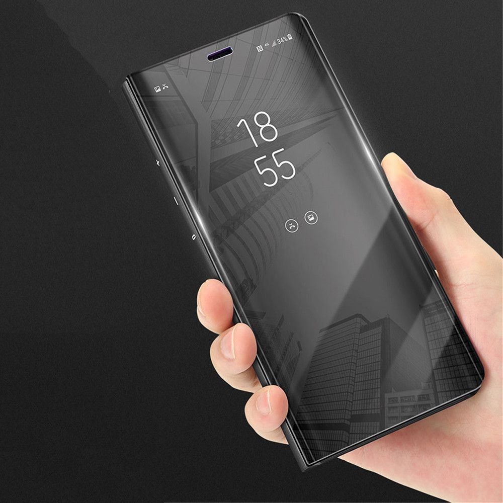 Husa Samsung Galaxy S7 Flip Cover Oglinda Negru - Image 5