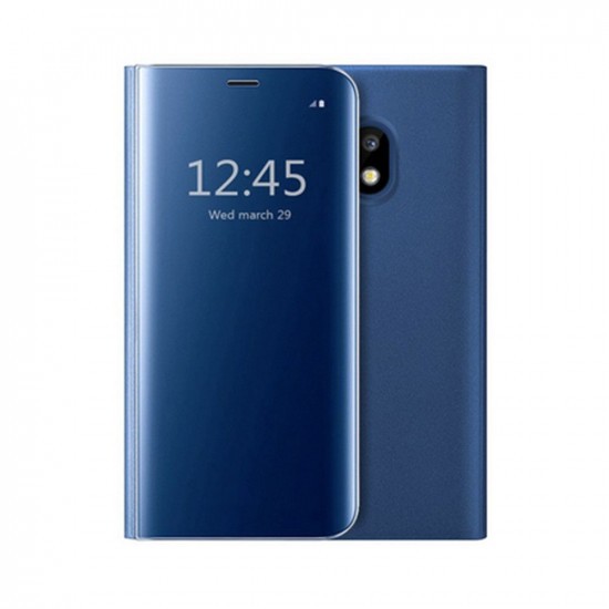 Husa Samsung Galaxy S8 Flip Cover Oglinda Albastru - Image 2