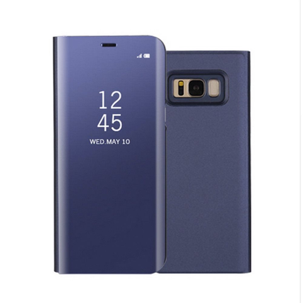Husa Samsung Galaxy S8 Flip Cover Oglinda Albastru - Image 4