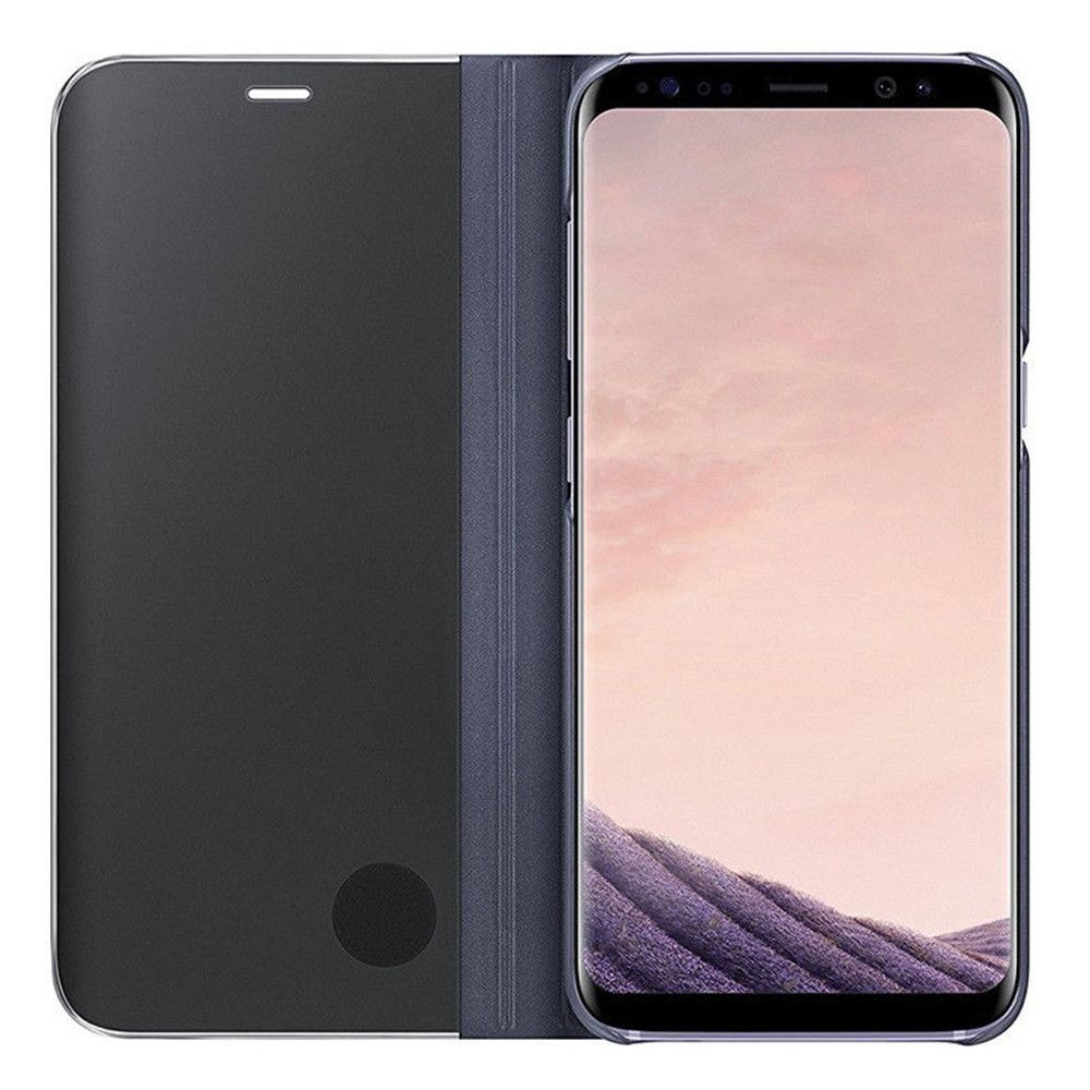 Husa Samsung Galaxy S8 Flip Cover Oglinda Albastru - Image 5