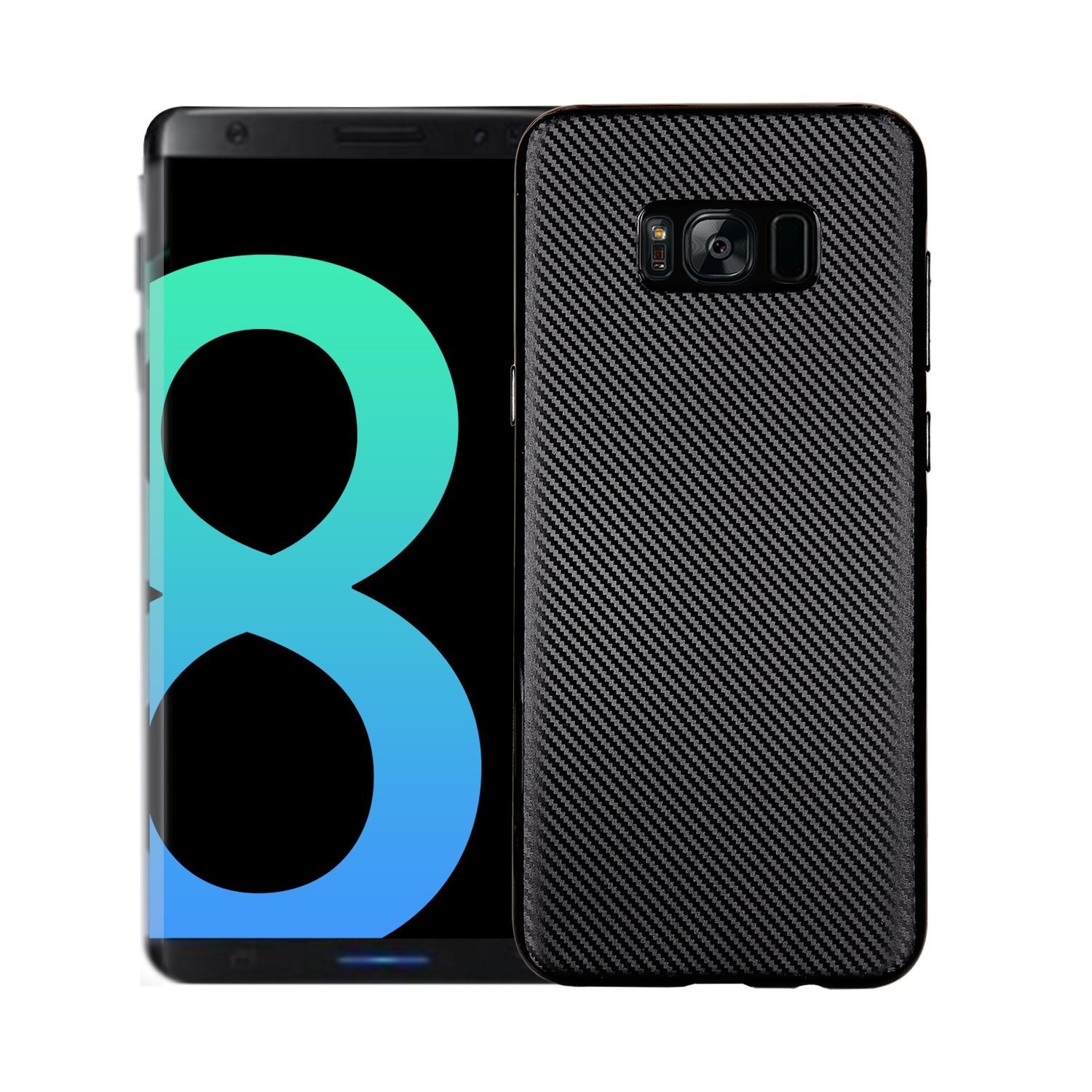 Husa Samsung Galaxy S8 i-Zore Carbon Fiber Negru - Image 3