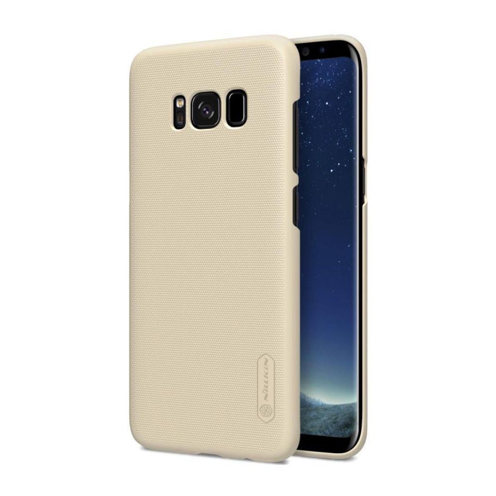 Husa Samsung Galaxy S8 Nillkin Frosted Shield Auriu + Folie de protectie - Image 3