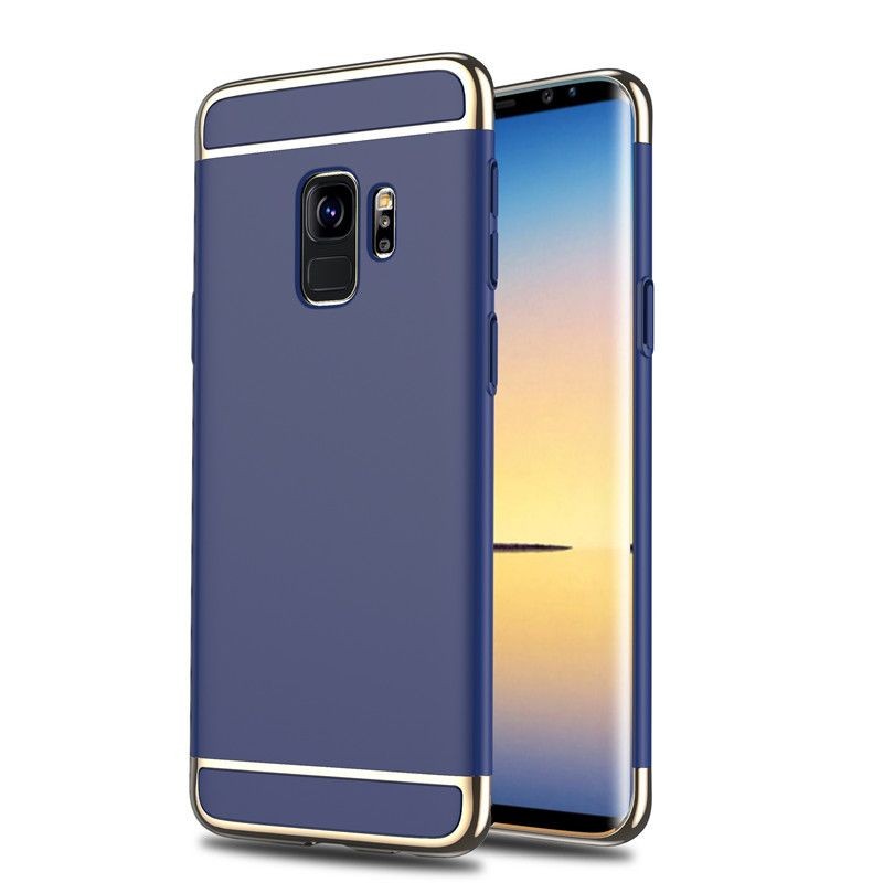 Husa Samsung Galaxy S9 Luxury Plating 3 in 1 Albastru - Image 3