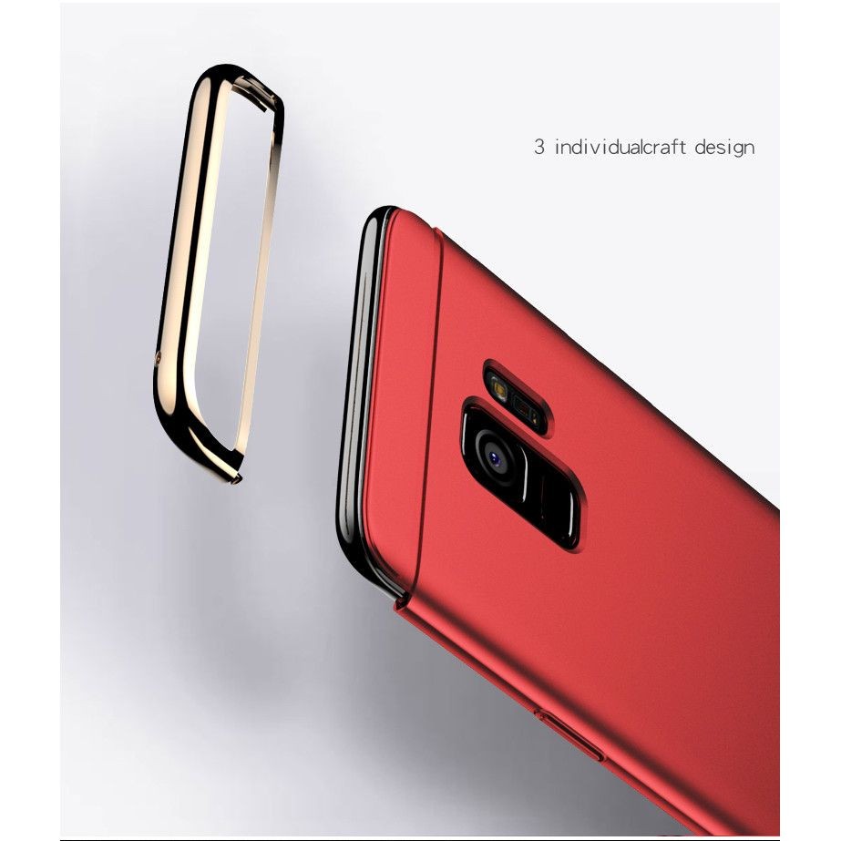 Husa Samsung Galaxy S9 Luxury Plating 3 in 1 Rosu - Image 4