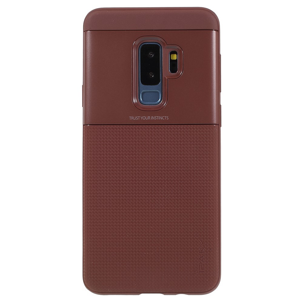 Husa Samsung Galaxy S9 Plus Ipaky Elegant Grid Design TPU Hybrid Maro - Image 4
