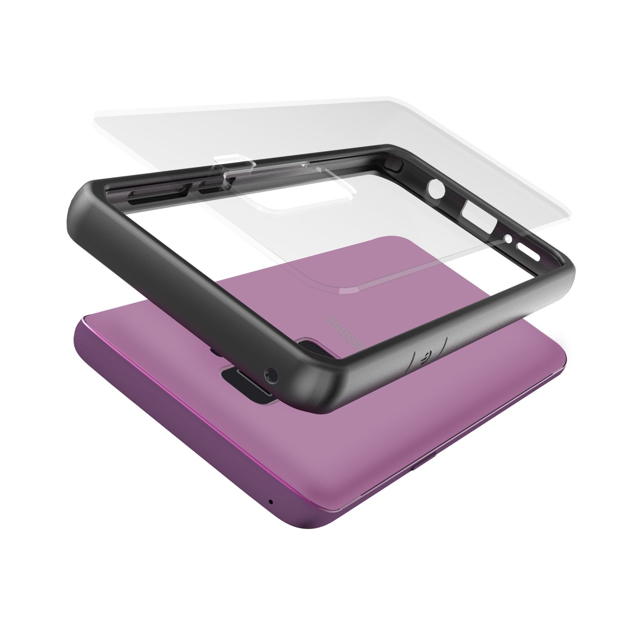 Husa Samsung Galaxy S9 Plus shockproof acrylic Negru - Image 3