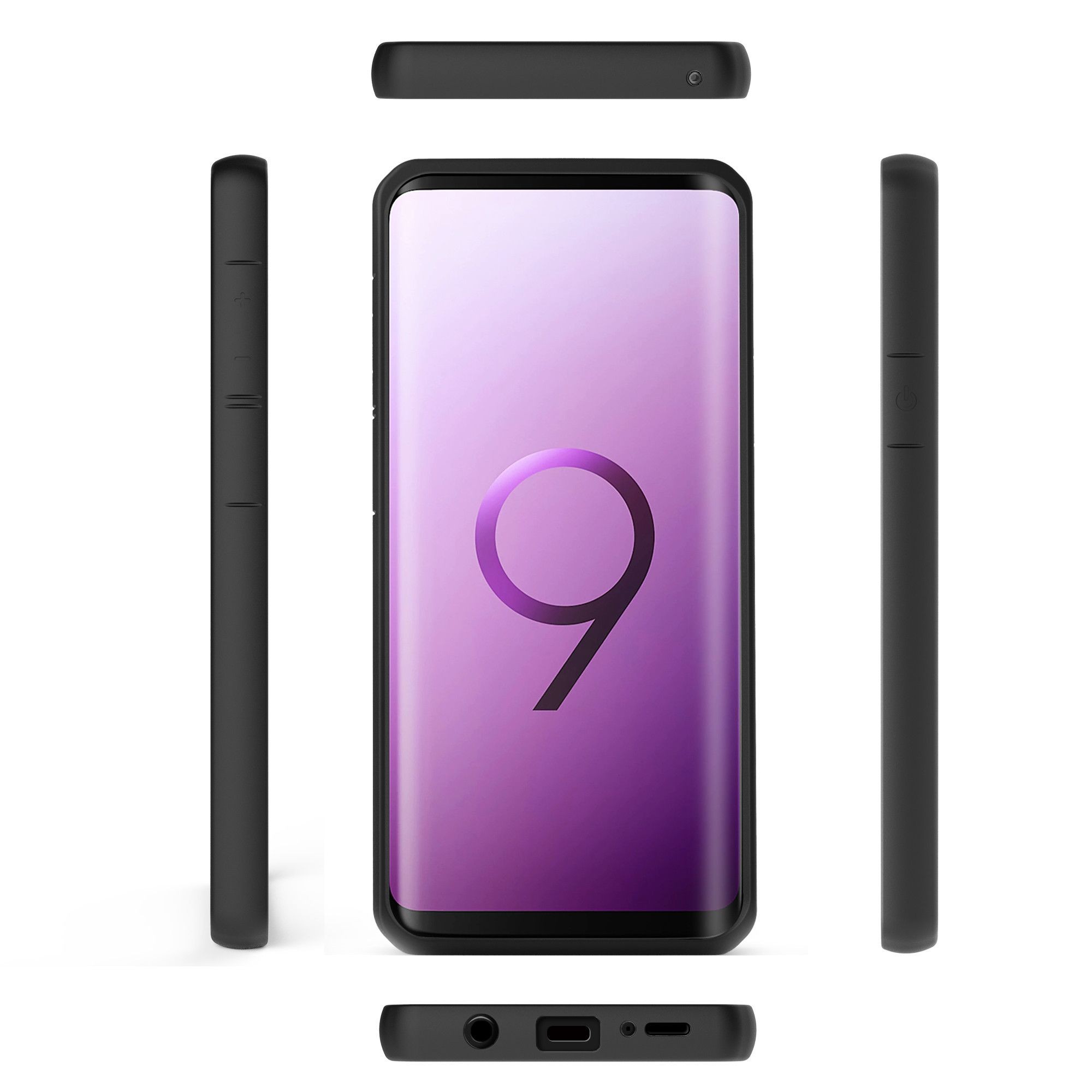 Husa Samsung Galaxy S9 Plus shockproof acrylic Negru - Image 6