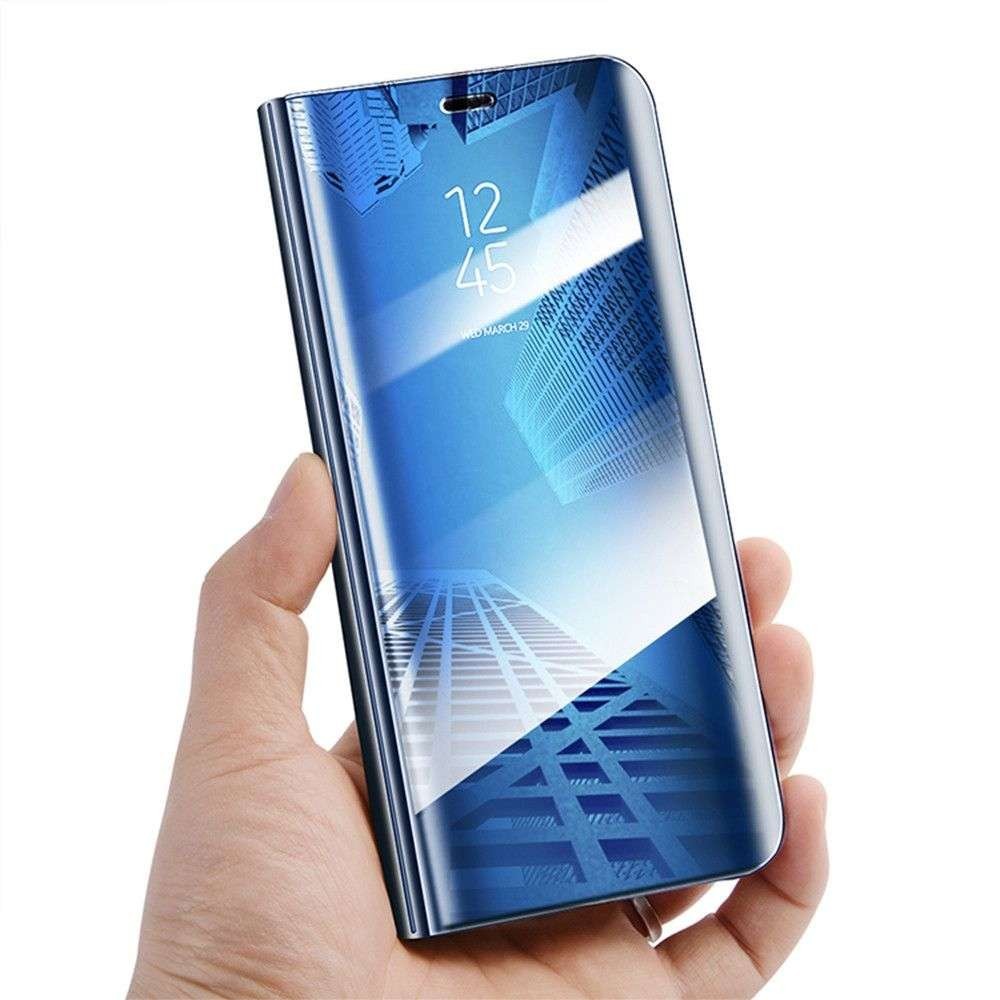 Husa Samsung S20 Plus Flip Cover Oglinda Albastru - Image 2
