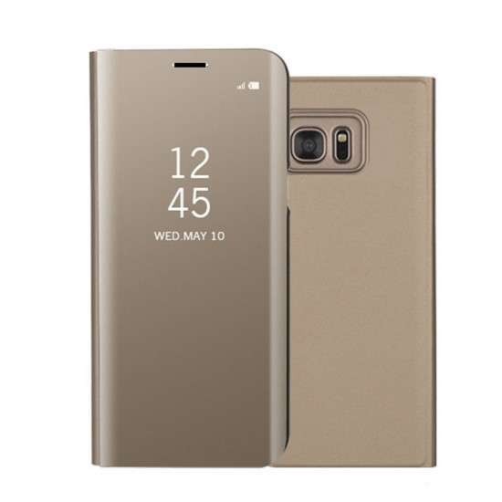 Husa Samsung S20 Plus Flip Cover Oglinda Auriu - Image 6