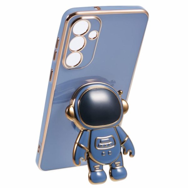Husa Telefon 2in1, Flippy, Compatibila Samsung Galaxy S24 Plus, Carcasa TPU cu Suport Inclus Tip Astronaut, Protectie Camere, Albastru