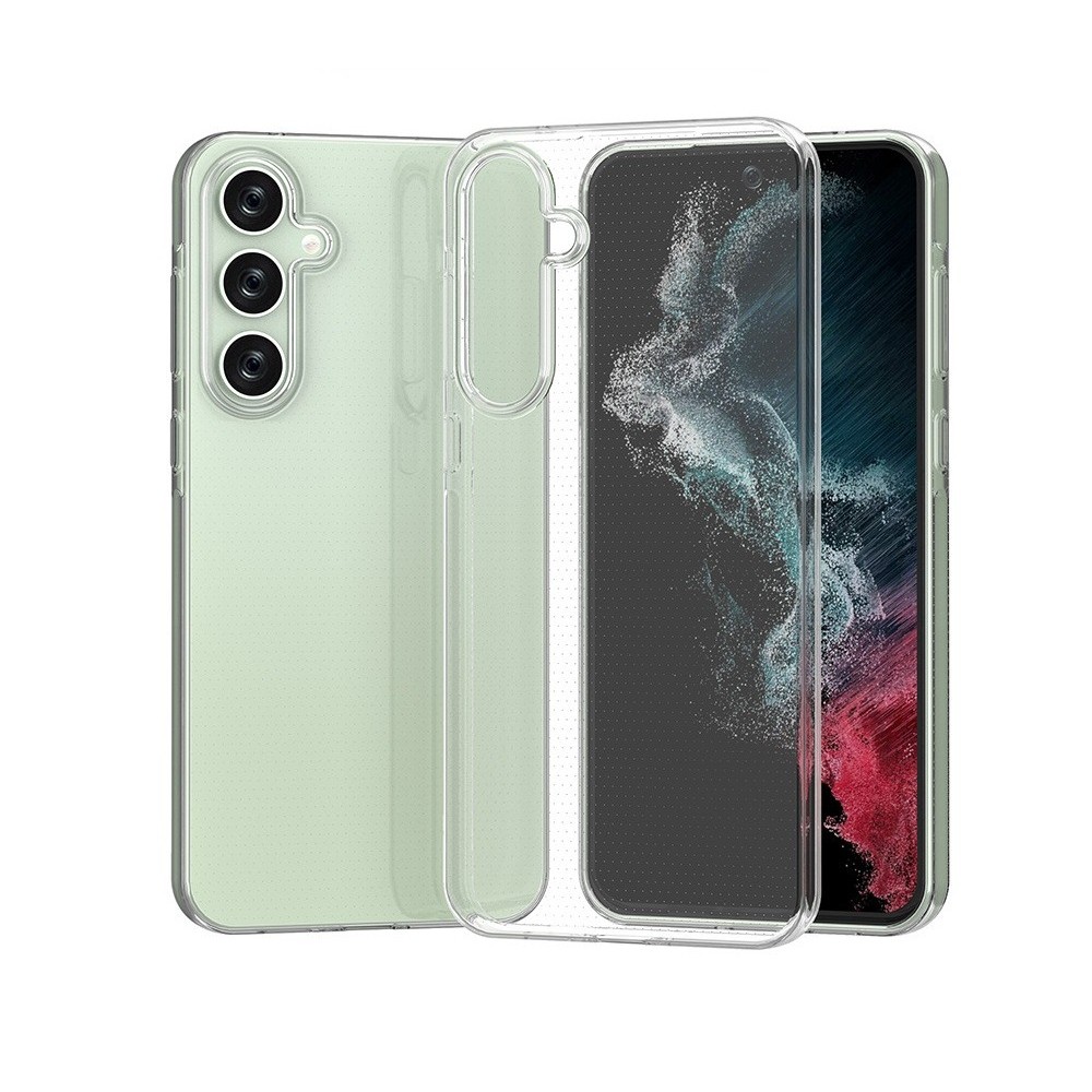Husa Telefon, Flippy, Compatibila Samsung Galaxy A55 5G, Protect Plus TPU, 0.8-0.9 mm, Transparent