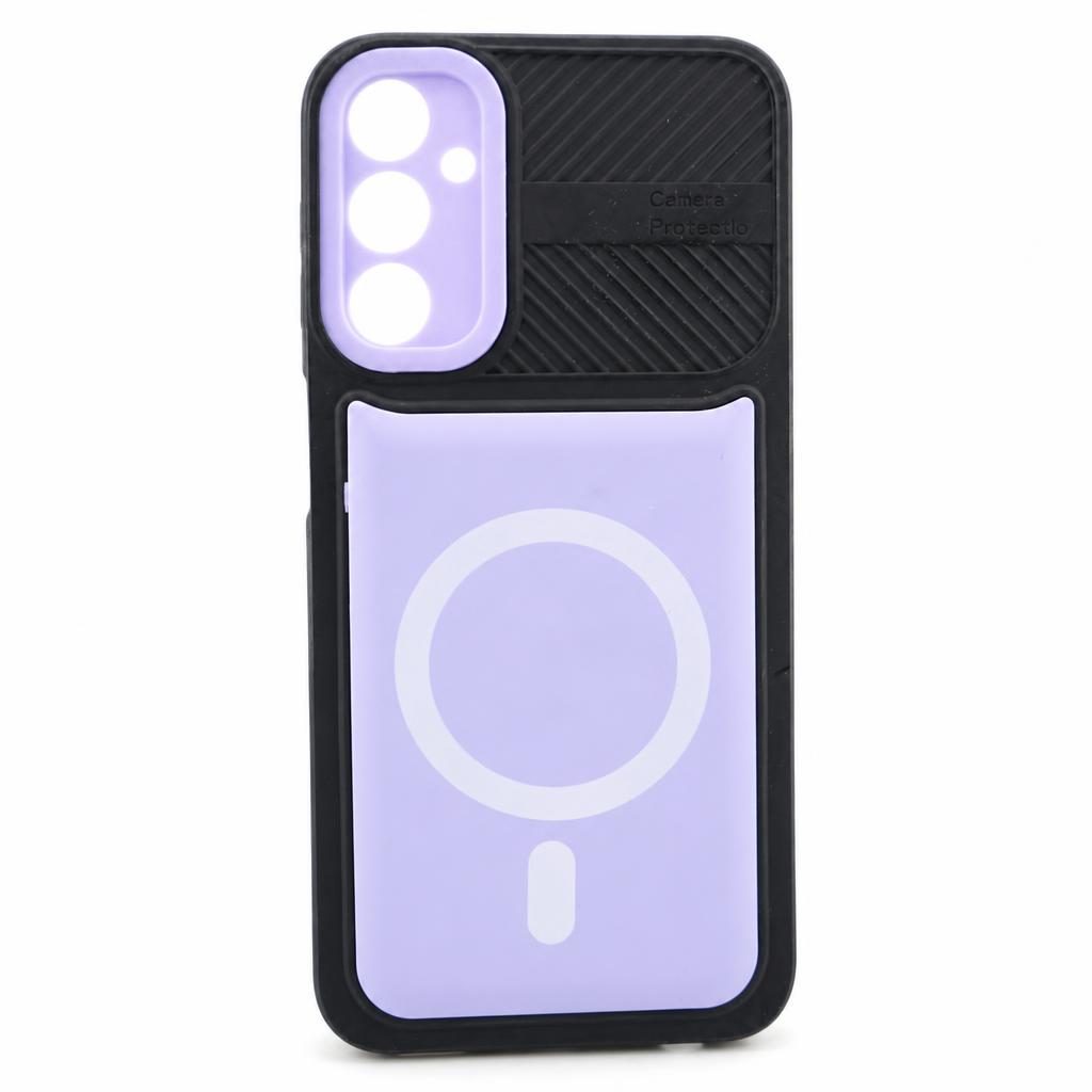 Husa Urban Armor pentru Samsung Galaxy A24 4G, Flippy, Suport Auto Magnetic, Protectie Antisoc, Mov