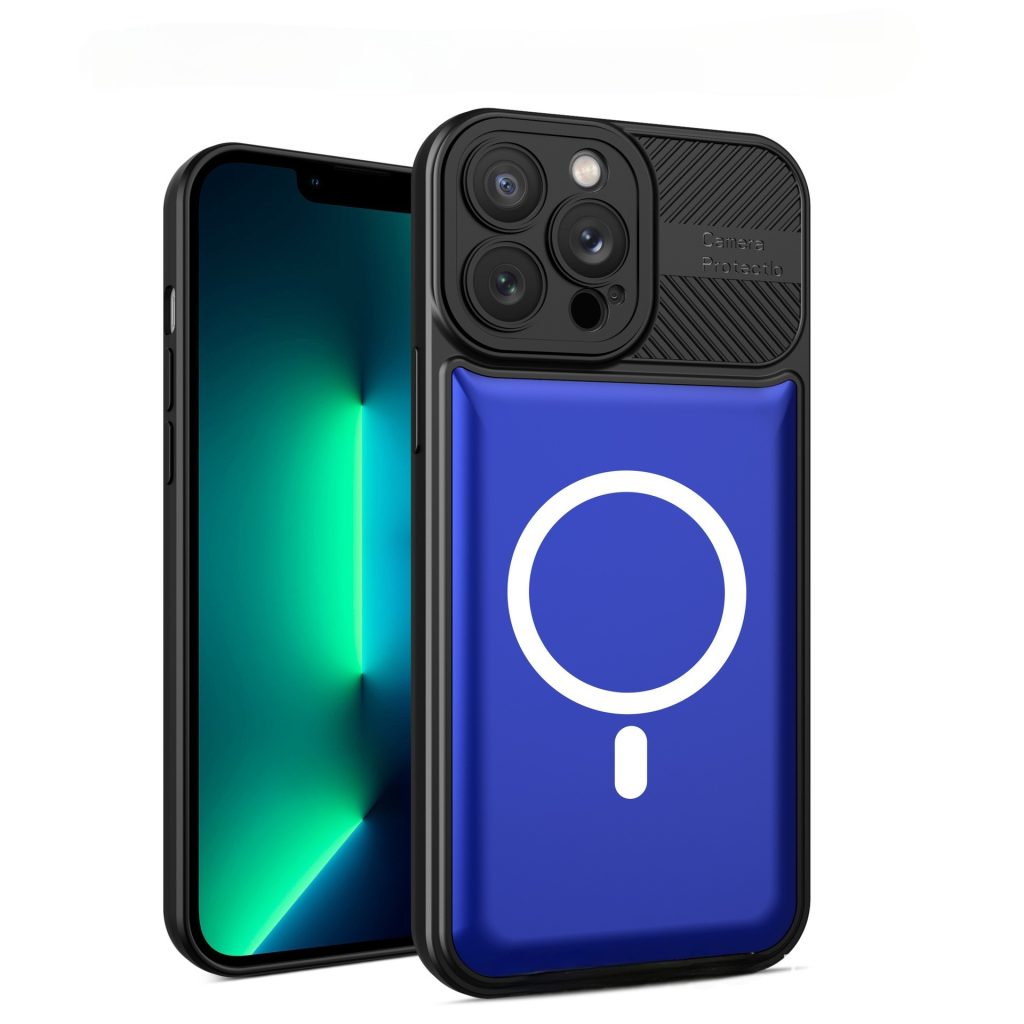 Husa Urban Armor  pentru Samsung S22 Albastru, Suport Auto Magnetic, Protectie Antisoc, Flippy