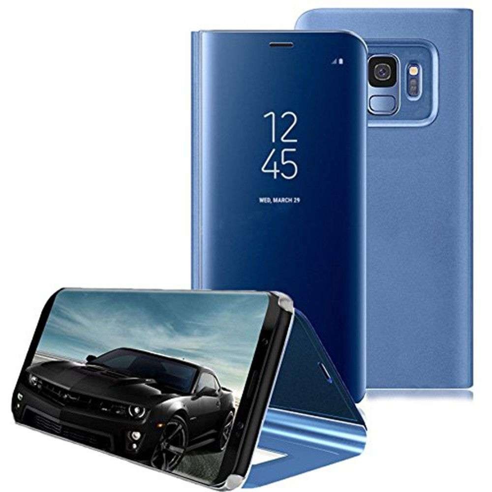 Husa Xiaomi Redmi 7A Flip Cover Oglinda Albastru - Image 5