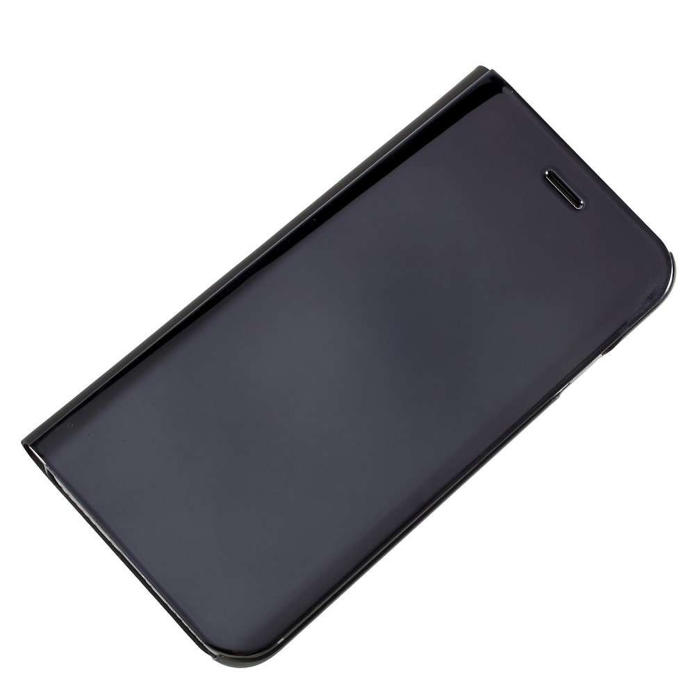 Husa de Protectie Tip Carte, Flippy, pentru Xiaomi Redmi 8A, Flip Cover Oglinda, din Piele Ecologica si PC, Neagra - Image 3