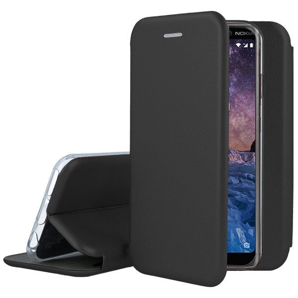 Husa de protectie Flippy compatibila cu Xiaomi Redmi Note 8 Magnet Book Case Negru - Image 3
