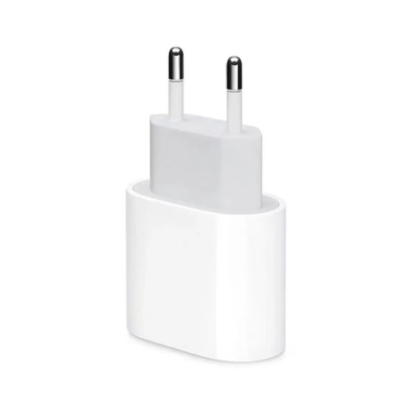 Incarcator Retea Fast Charge, Flippy, Incarcator Standard European PD20W, Compatibil cu iPhone 8-14, Cablu Fast Charge Inclus de 27W, 1m, Alb