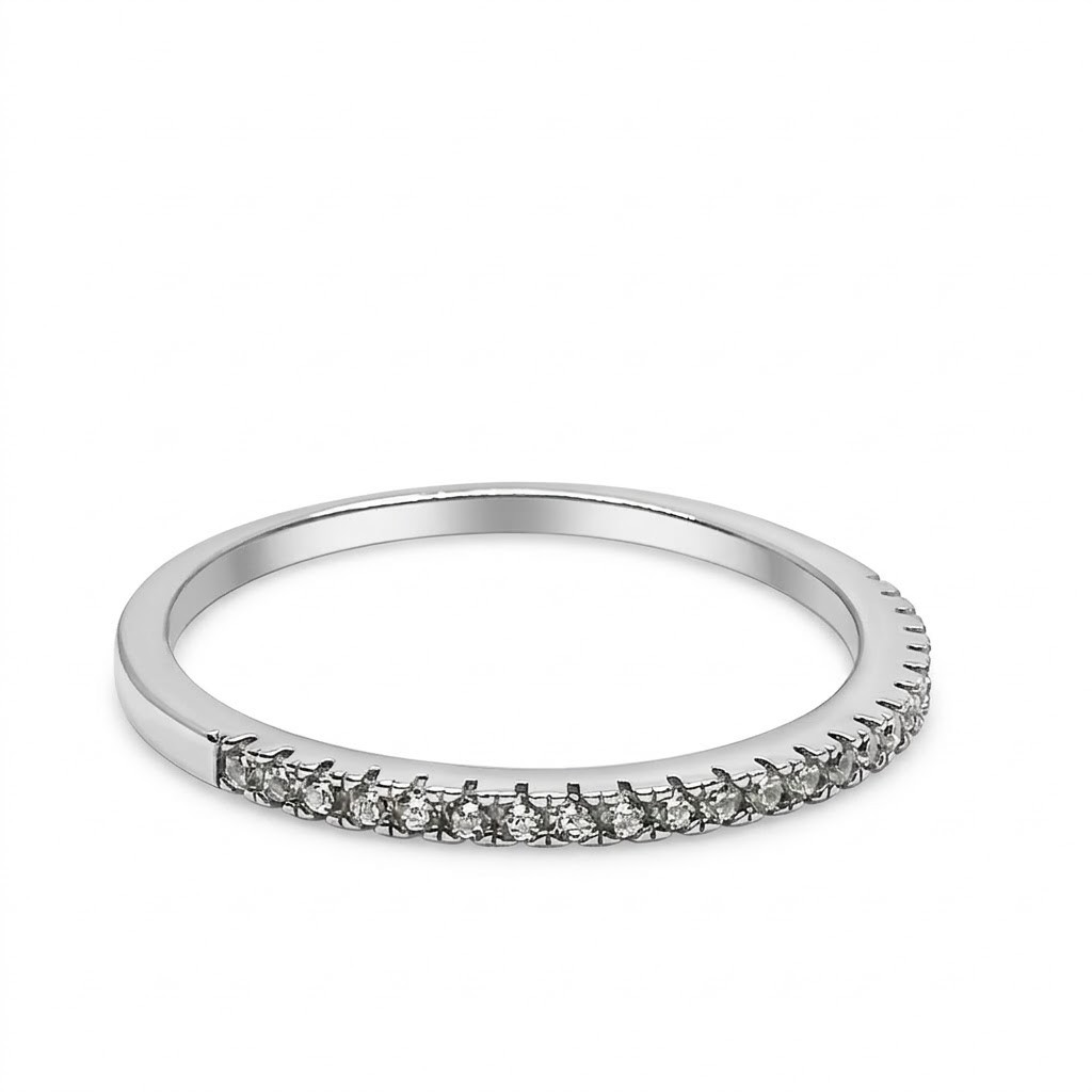 Inel Eternity Argint 925 cu Micro-Pavé de Zirconiu, Jolie Silver, Mărime 54