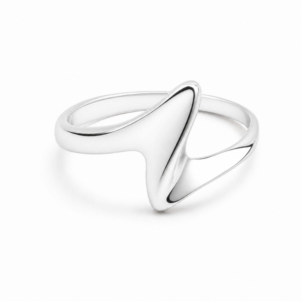Inel din Argint 925, Jolie Silver, Model Rățușcă Stilizată, Finisaj Lucios, Mărimea 48, Argintiu