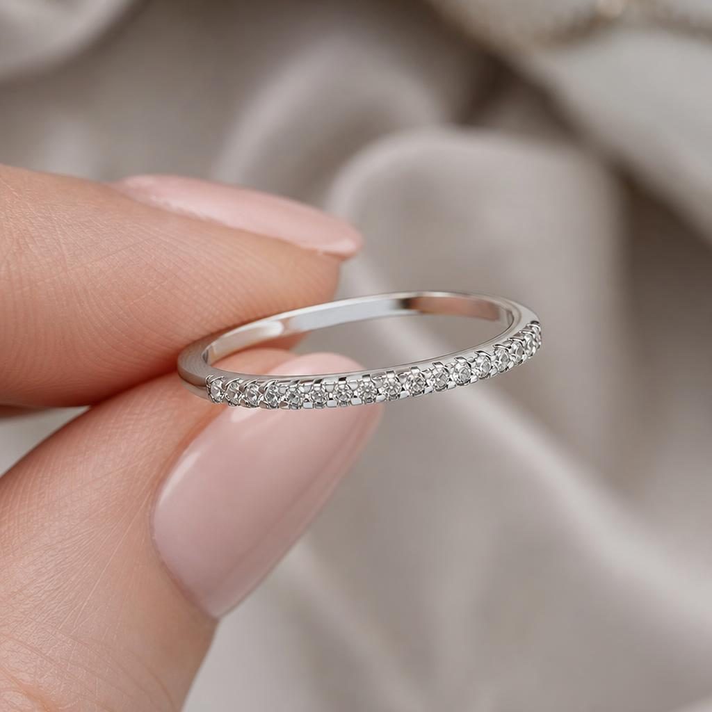 Inel Eternity Argint 925 cu Micro-Pavé de Zirconiu, Jolie Silver, Mărime 54 - Image 4