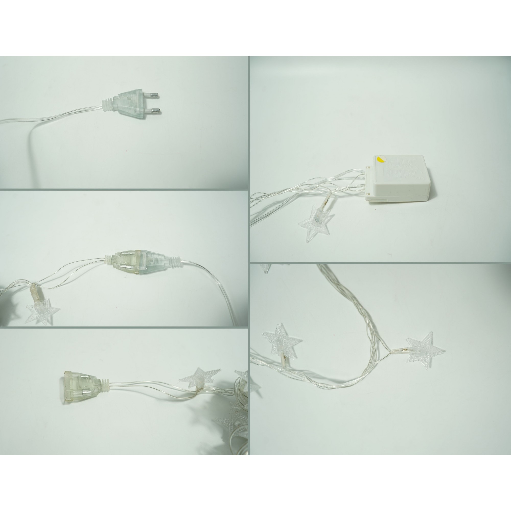 Instalatie Craciun, 10 M, 100 de LED-uri, alb-cald, model cu stelute, liniara, cu baterie, interior/exterior, Flippy - Image 5