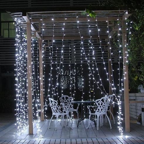 Instalatie Craciun Tip Turturi, IP44, 20 m, 572 Led-uri, Alb rece, 8 jocuri de lumini, Telecomanda, Interconectabila, Prelungitor 5 m inclus, Fir Cupru, Flippy, Interior/Exterior - Image 4