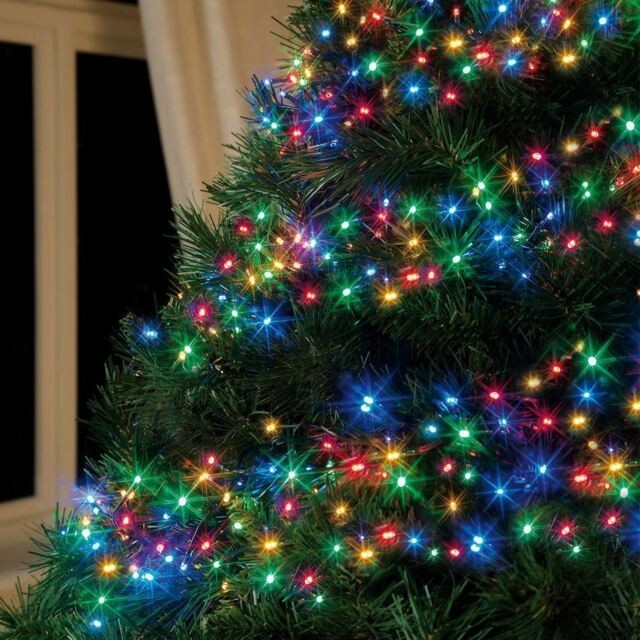 Instalatie Craciun, 60 m, 600 Led-uri ,Liniara, Rosu/Albastru/Rosu/Verde, Flash, Transformator cu telecomanda, Interconectabila, Prelungitor 3 m inclus, Fir Verde, Flippy - Image 5