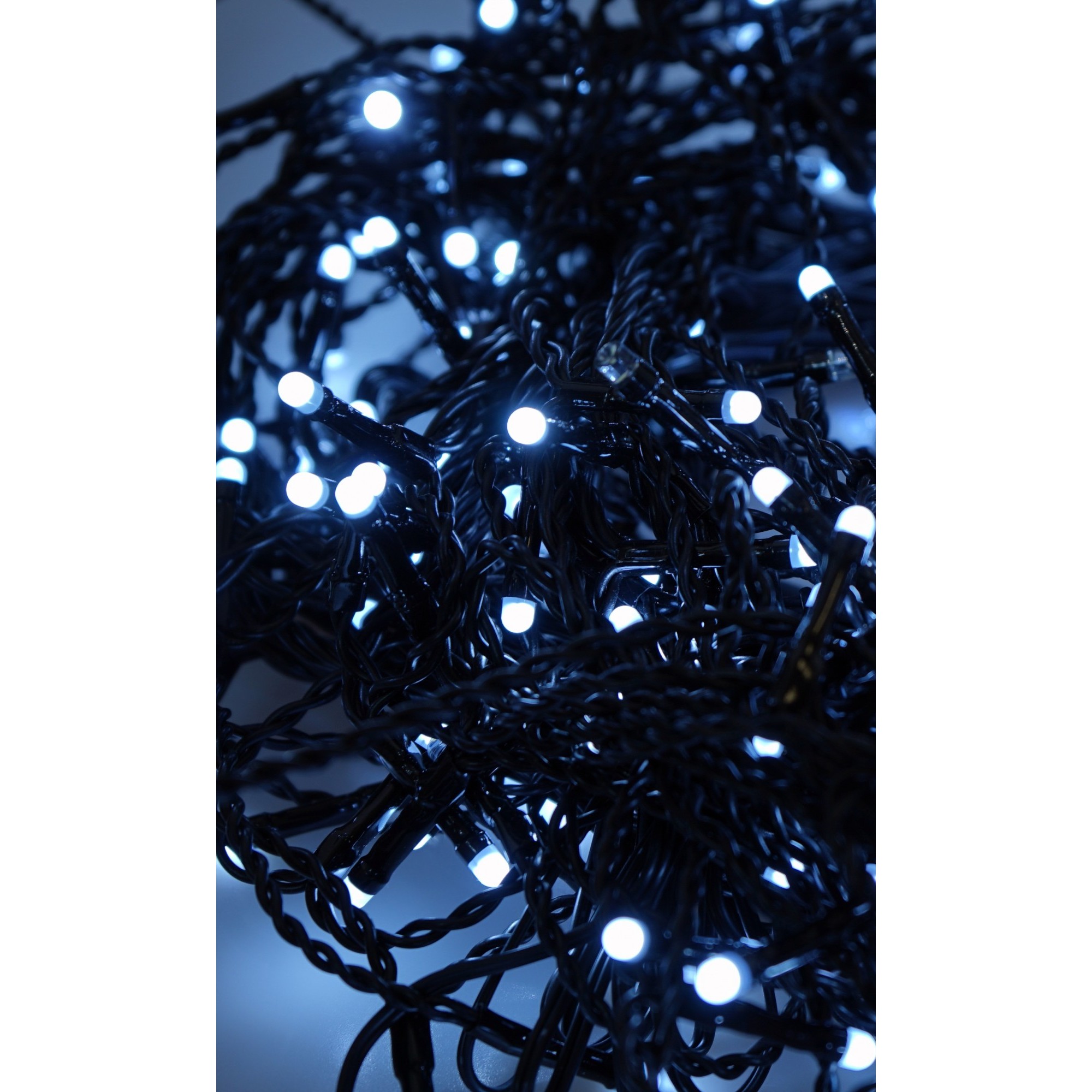 Instalatie Craciun Profesionala de Exterior IP65, 15 m, 360 Led-uri Mari ,Franjuri, Alb rece, Flash, Alimentator, Interconectabila, Fir Negru Cauciucat, 220v, Flippy - Image 4