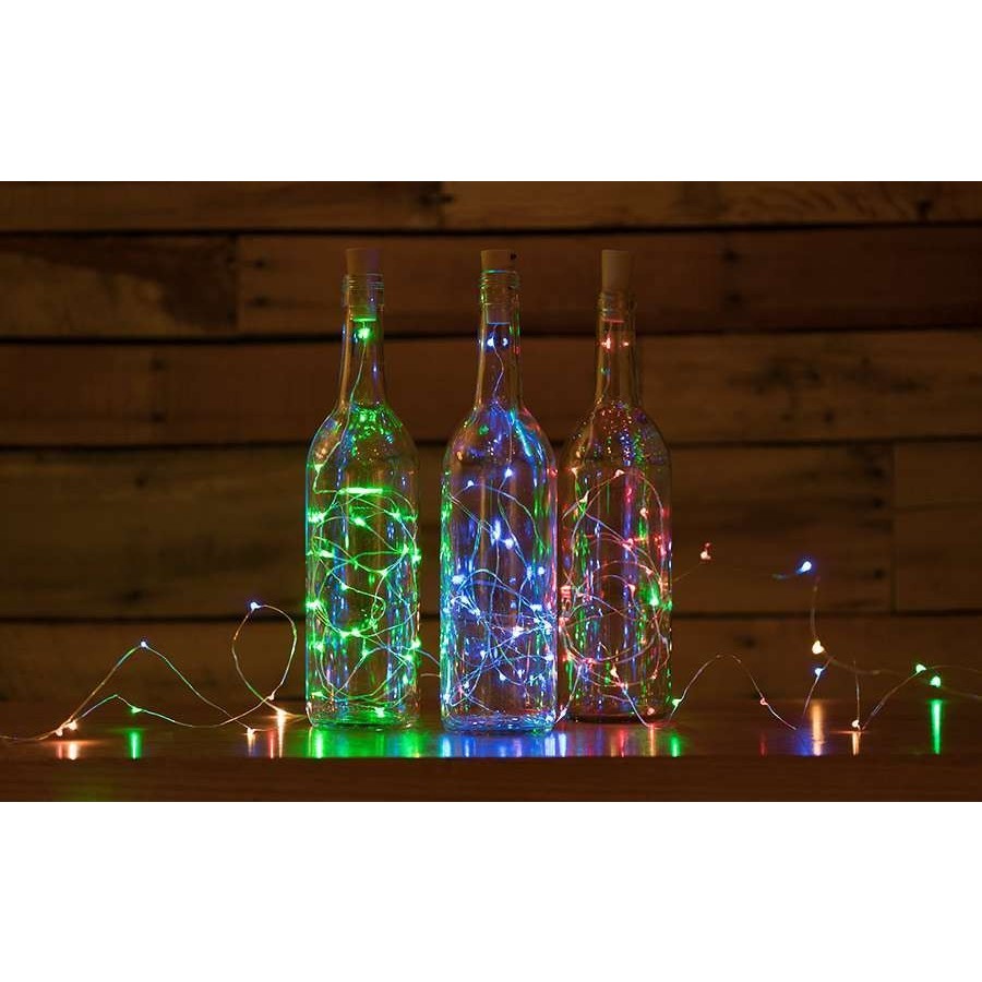 Instalatie de Craciun, Liniara, 20 m, Baterii, 200 LED-uri, Multicolor, 2 Jocuri de Lumini, Fir Cupru, Interior/Exterior, Flippy - Image 11