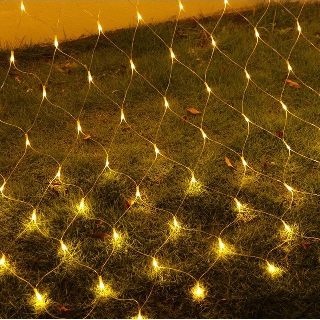 Instalatie de Craciun, Flippy®, Tip Plasa, 1.5 x 1.5 m, 120 LED-uri, Interconectabila, Alb Cald - Image 2