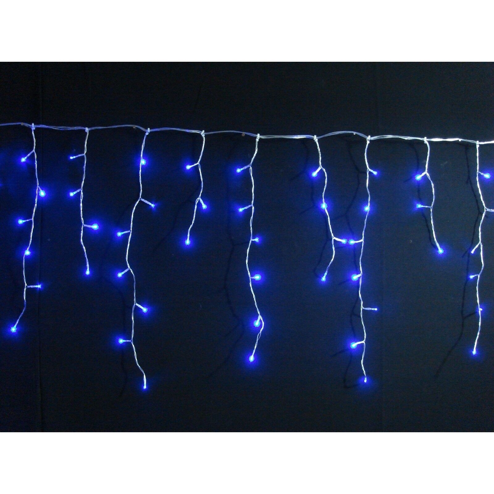 Instalatie de Craciun, Flippy®, Tip Turturi, Sectiune 5 m, 143 LED-uri, 8 Jocuri de Lumini, Fir Alb, Lumina Albastra, IP44, Interconectabila - Image 2
