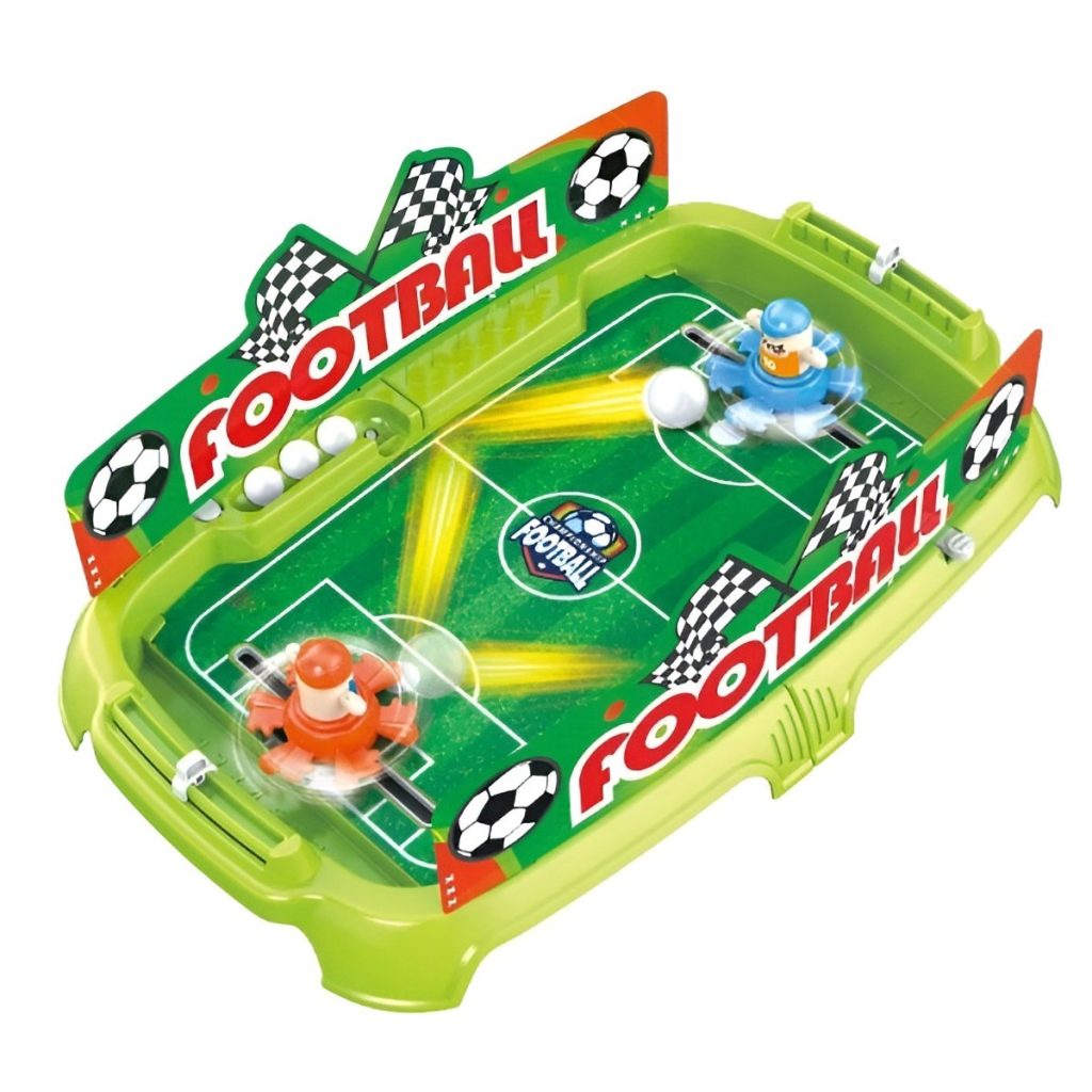 Joc de Masa Interactiv de Fotbal pentru Copii, Flippy, 4 Mingi, Tabela Scor, 40.7x27x14.5 cm, Verde