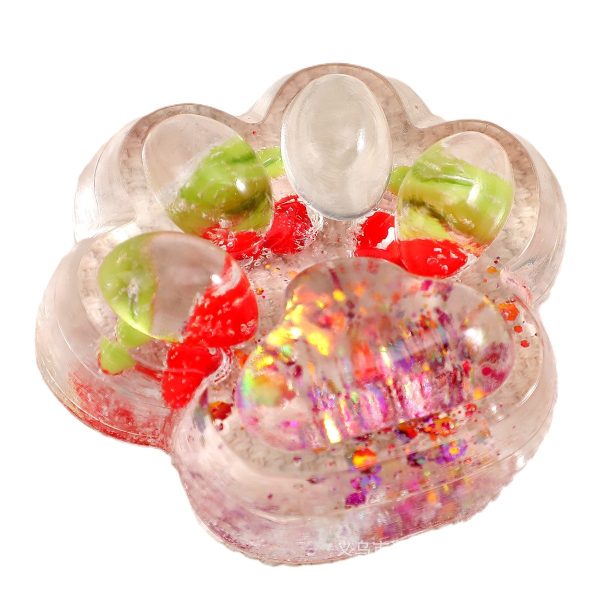 Jucarie Antistres Squishy, Flippy, cu Revenire Lenta, Labuta de Pisica Pufoasa, 7.5 cm, Ambalaj Transparent, Model 270523 Multicolor
