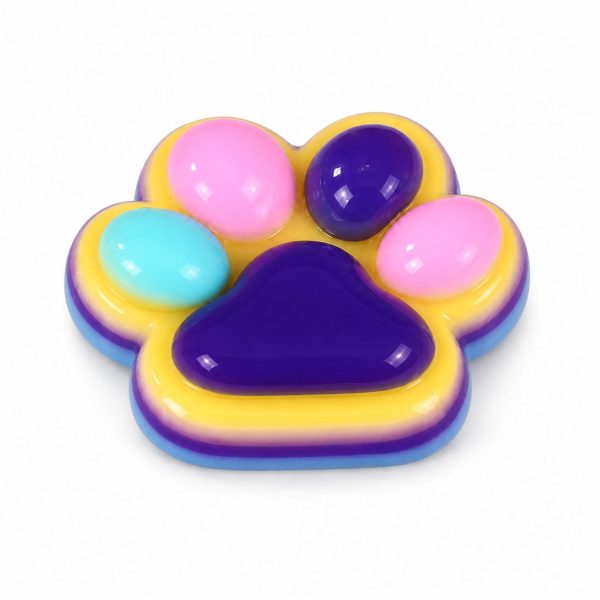 Jucarie Antistres Squishy, Flippy, cu Revenire Lenta, Labuta de Pisica Pufoasa, 7.5 cm, Ambalaj Transparent, Model 27051, Multicolor
