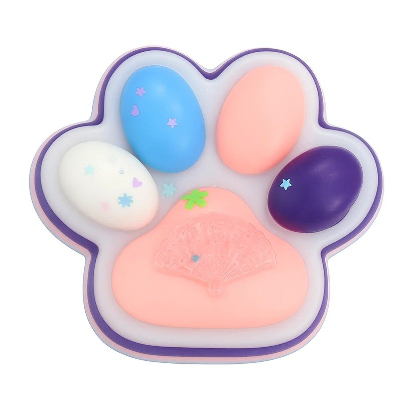 Jucarie Antistres Squishy, Flippy, cu Revenire Lenta, Squeeze Toys, Model Cat Paw, 12.5x10.5 cm, 220g, +3 Ani, din TPR, Model 1, Multicolor