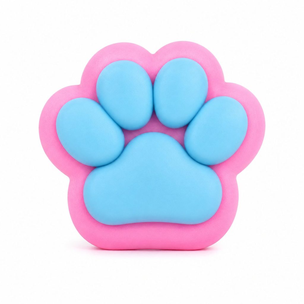 Jucarie Antistres Squishy, Flippy, Labuta de Pisica Squeeze Toys, Revenire Lenta, 7.5x7.5 cm,  Multicolor